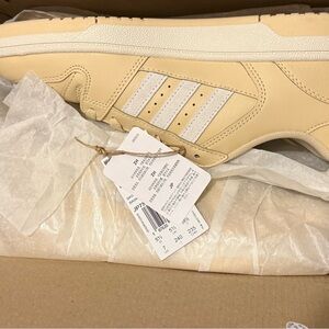 Adidas Cream Sneakers with White Accents